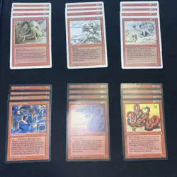 English - MTG Lot Of 100 Red Rares - 25 Plays Sets - All Reserved List Cards - Image 2