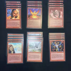 English - MTG Lot Of 100 Red Rares - 25 Plays Sets - All Reserved List Cards - Image 3