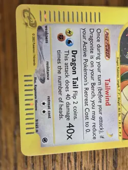 Pokemon Expedition Holo DRAGONITE #9/165 (E-reader) Real Clean Card - Image 3