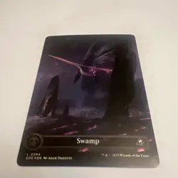 NM Foil Land Swamp (0264) Borderless: Edge of Eternities - Image 1