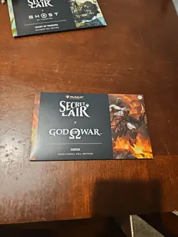 MTG God of War: Greek Foil Edition Secret Lair Playstation New Sealed In Hand! - Image 1