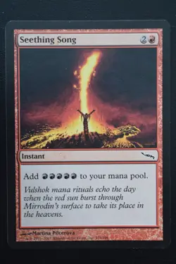 Magic The Gathering MTG SEETHING SONG Mirrodin LP Lightly Played - Image 1