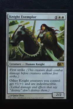 Magic The Gathering MTG KNIGHT EXEMPLAR Magic 2011 LP Lightly Played - Image 1