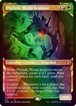 Phylath, World Sculptor (Showcase) Zendikar Rising NM MTG Foil - Image 1