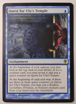 Quest for Ula's Temple MTG, Worldwake, Rare, LP - Image 1