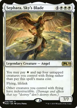 1x Sephara, Sky's Blade - Foil Light Play MTG Magic - Kid Icarus - - Image 1
