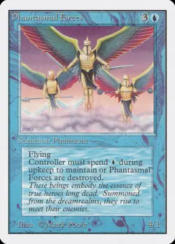 MTG Phantasmal Forces Unlimited Edition Uncommon NM - Image 1