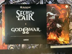 God of War Greek Secret Lair MTG Non-Foil Sealed In-Hand Magic PlayStation - Image 1