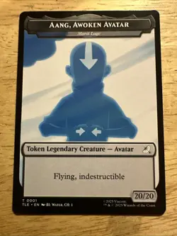 Aang, Awoken Avatar | Treasure - Double Sided Token - MTG Avatar: TLA - Image 1
