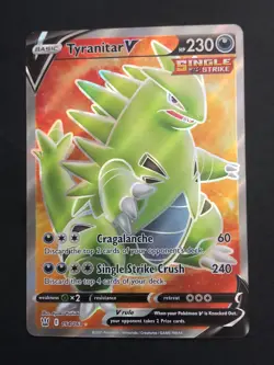 Tyranitar V - 154/163 - Pokemon Battle Styles Sword Shield Full Art Rare Card NM - Image 1