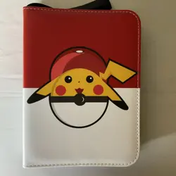Pokemon Pikachu Trading Card Binder Card 50 Sheet Fit 400 Holder Gift Album Case - Image 1