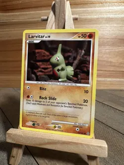 Pokemon Stormfront Common Larvitar #63/100 Lightly played - Image 1