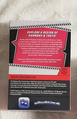 Pokemon TCG White Flare Booster Bundle: 6 Packs Factory Sealed No Rips or tears - Image 2