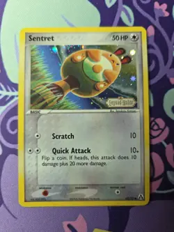 Pokemon TCG EX Legend Maker Sentret 62/92 Reverse Holo Near Mint - Image 1