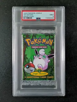 1999 Pokemon Jungle 1st Edition (WIGGLYTUFF) Sealed Booster Pack English PSA 9 - Image 1