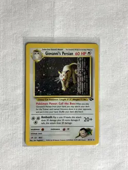 Pokemon TCG Giovanni's Persian 8/132 Gym Challenge Holo Rare - Image 1