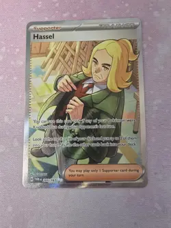 Pokemon TCG Hassel 205/167 S&V Twilight Masquerade Full Art Trainer Rare - Image 1