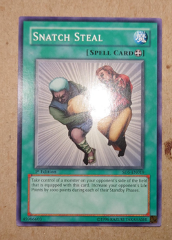 Snatch Steal SD5-EN019 Common 1st Edition Yugioh - Image 1