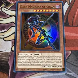 ?? Yugioh Dark Magician of Chaos YGLD-ENC02 ULTRA RARE NEAR MINT - Image 1