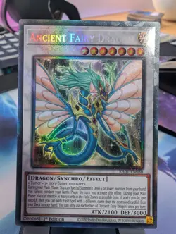 YuGiOh! Ancient Fairy Dragon RA01-EN030 Collector's Rare 1st Ed - Image 1