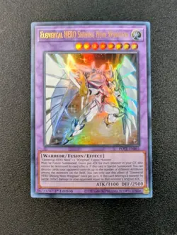 Elemental HERO Shining Neos Wingman POTE-EN041 Ultra Rare 1st Edition LP - Image 1