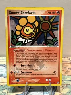 Pokemon TCG Sunny Castform EX Hidden Legends 2004 Card #26/101 Reverse Holo - Image 1