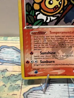 Pokemon TCG Sunny Castform EX Hidden Legends 2004 Card #26/101 Reverse Holo - Image 5