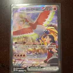 Ethan's Ho-Oh EX 230/182 Destined Rivals Holo Rare Pokemon Card - Image 2