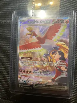 Ethan's Ho-Oh EX 230/182 Destined Rivals Holo Rare Pokemon Card - Image 3