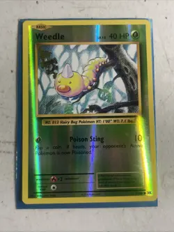 Pokemon Card - 2016 Weedle 5/108 - XY Evolutions Reverse Holo - Image 1