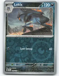 Lokix #100/159 Reverse Holo Pokemon Card SV09: Journey Together - Image 1