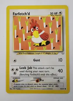 FARFETCH'D 43/64 - Neo Revelation - 1995-2000 - VINTAGE WOTC POKEMON CARD - NM/M - Image 1