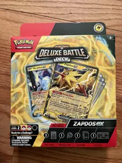 Pokemon TCG: Zapdos ex Deluxe Battle Deck Sealed 60-Card Deck - Image 1