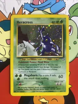 Heracross 6/111 Pokemon Neo Genesis Holo Rare Card - MP - Image 1