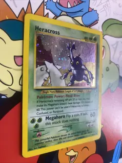Heracross 6/111 Pokemon Neo Genesis Holo Rare Card - MP - Image 2