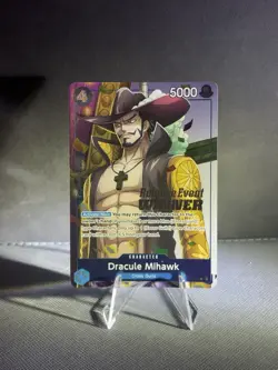Dracule Mihawk (OP11 Release Event Winner) P-081 One Piece Promotion Cards Foil - Image 1