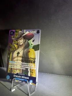 Dracule Mihawk (OP11 Release Event Winner) P-081 One Piece Promotion Cards Foil - Image 2