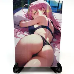Rosario + Vampire Moka Akashiya Sexy Lingerie Anime Waifu Goddess Story Art Card - Image 2