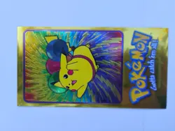 Pokemon Card - Pikachu #4 - Topps - Oversized Jumbo - Tin Topper NM - Image 1