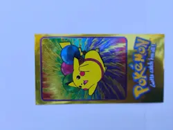 Pokemon Card - Pikachu #4 - Topps - Oversized Jumbo - Tin Topper NM - Image 2