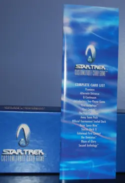 Decipher Star Trek CCG Second 2nd Anthology Box Set NO PROMO CARDS - Image 4