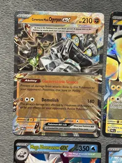Pokemon Cards Lot ex Team Rocket Nidoking Keldeo Mega Mawile Ambomasnow Greedent - Image 2