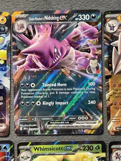Pokemon Cards Lot ex Team Rocket Nidoking Keldeo Mega Mawile Ambomasnow Greedent - Image 4