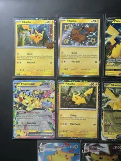 8 card Pikachu Pokemon TCG lot A mix lot of 8 Pikachu cards. - Image 2