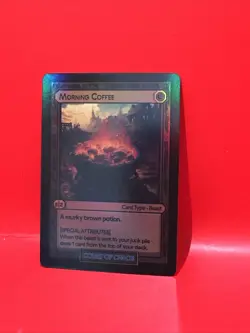 Divorced Dads Court of Chaos Morning Coffee - Beast Card HOLO V1 MISPRINT - Image 1