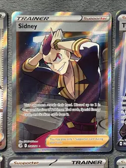 Full Art Trainer Pokemon Cards Lot Giacomo Sidney Tyme Brassius Caretaker Atticu - Image 3