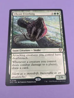 MTG Magic: Outlaws of Thunder Junction: Commander: Ohran Frostfang #0199 Rare NM - Image 1