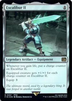 Excalibur II FOIL Final Fantasy Magic MTG NM - Image 1