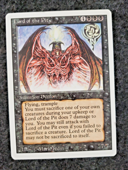 lord of the pit Magic: The Gathering - Revised NM MTG ...............(DS3D1K3) - Image 1