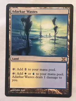 MTG - Adarkar Wastes - 10th Edition - Rare - LP - Magic the Gathering - Image 1